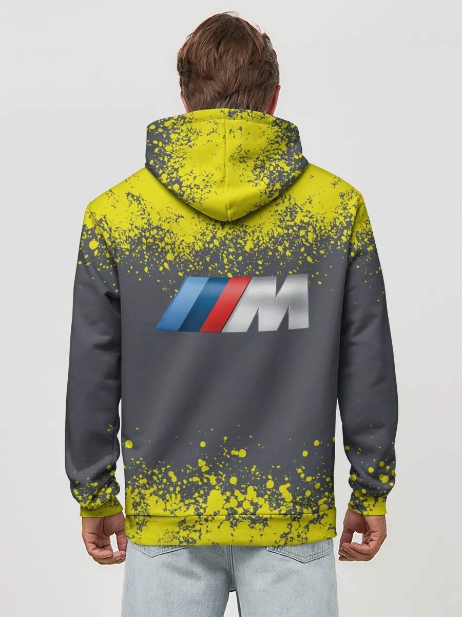 Худи мужской база хлопок / БМВ | ЖЕЛТЫЙ ПЕРФОРМАНС