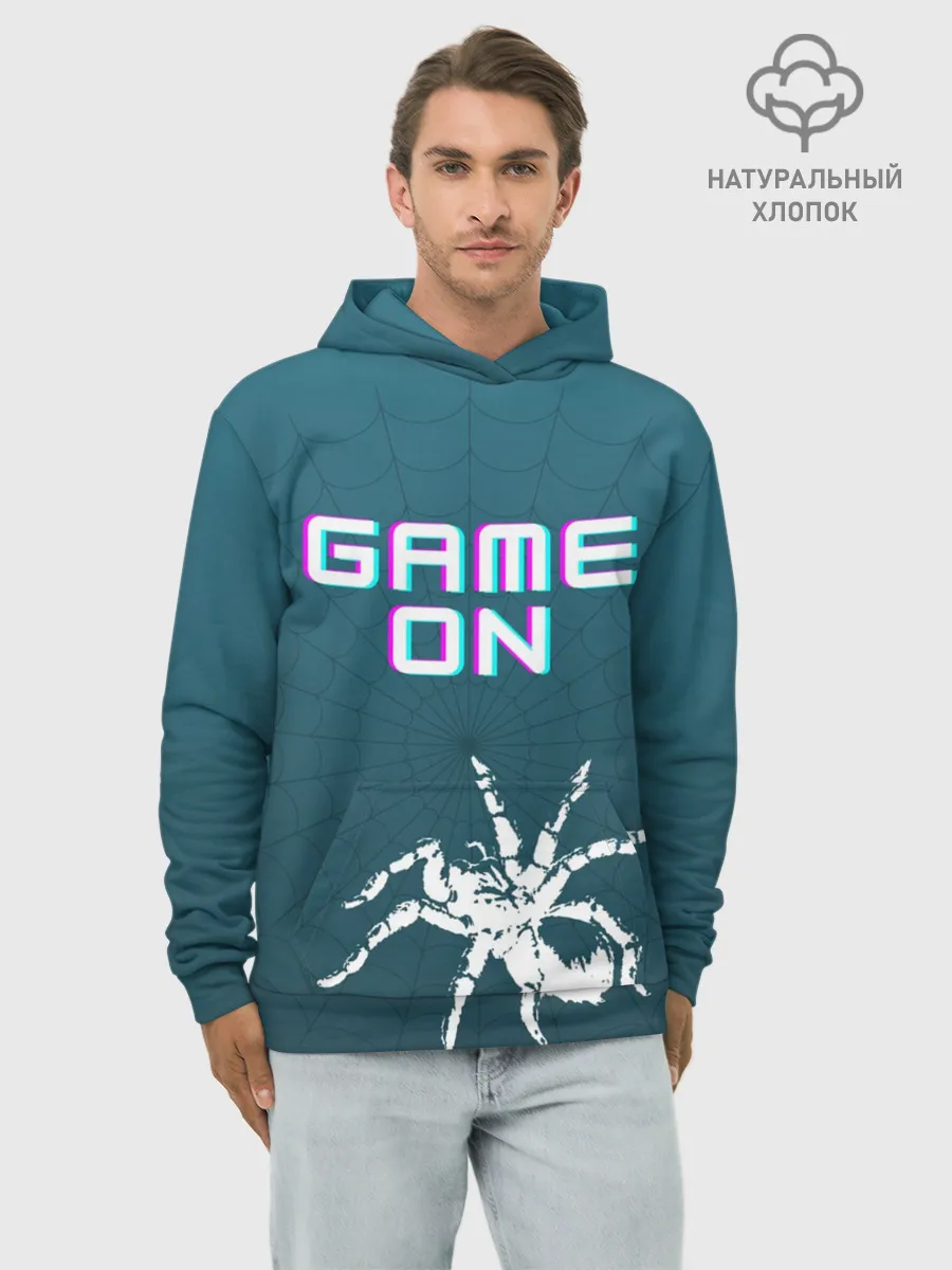 Худи мужской база хлопок / Игра продолжается
