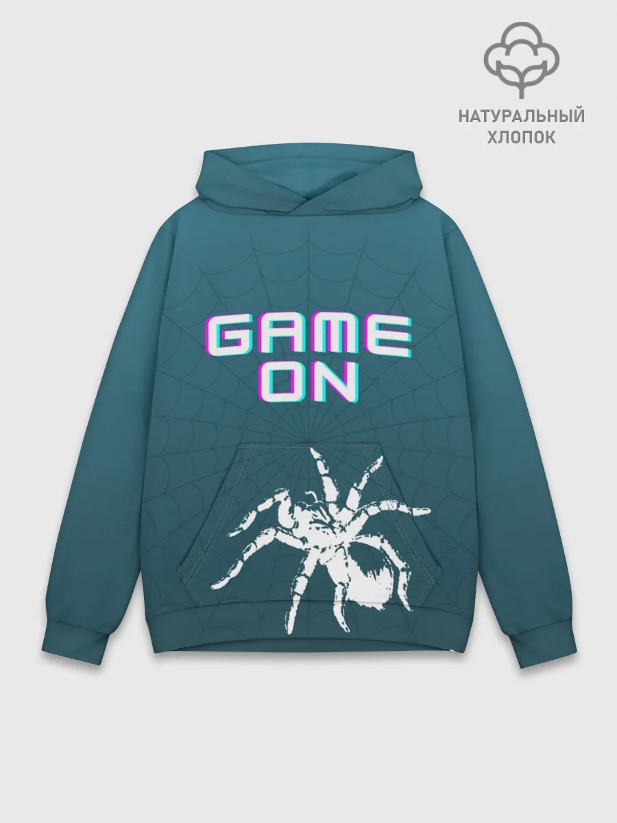Худи мужской база хлопок / Игра продолжается