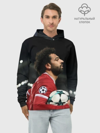 Худи мужской база хлопок / Мохаммед Салах, Salah