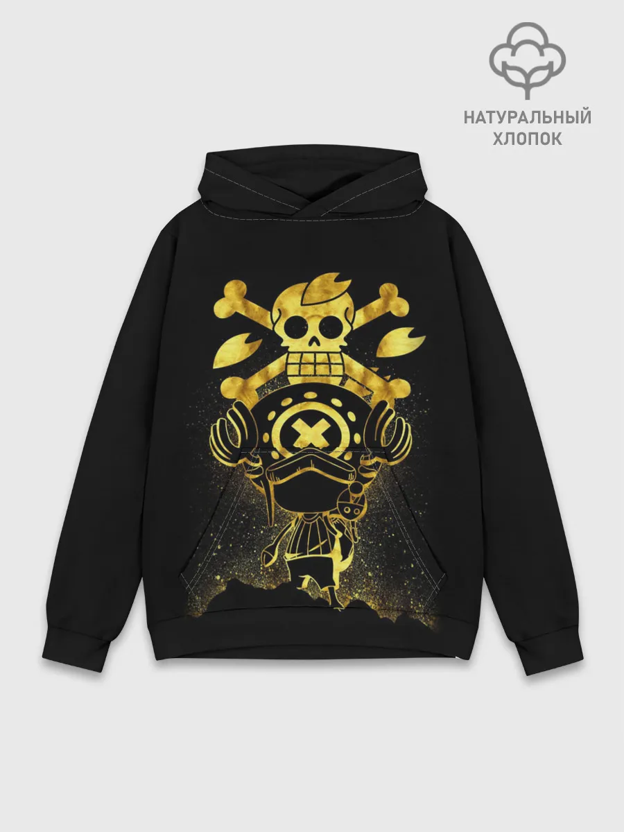 Худи мужской база хлопок / ONE PIECE | ВАН ПИС GOLDEN