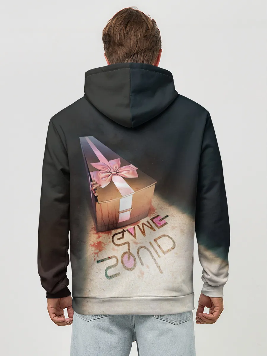 Худи мужской база хлопок / ИГРА В КАЛЬМАРА ГРОБ | SQUID GAME