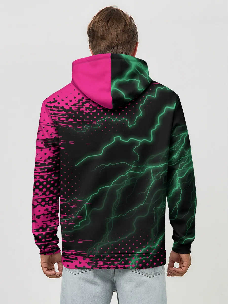 Худи мужской база хлопок / Игра в кальмара разряд молнии.