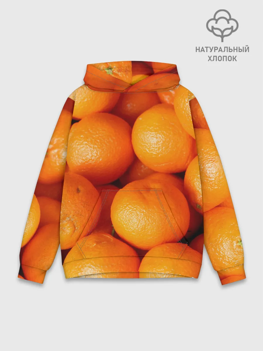 Худи мужской база хлопок / Мандаринчик чик