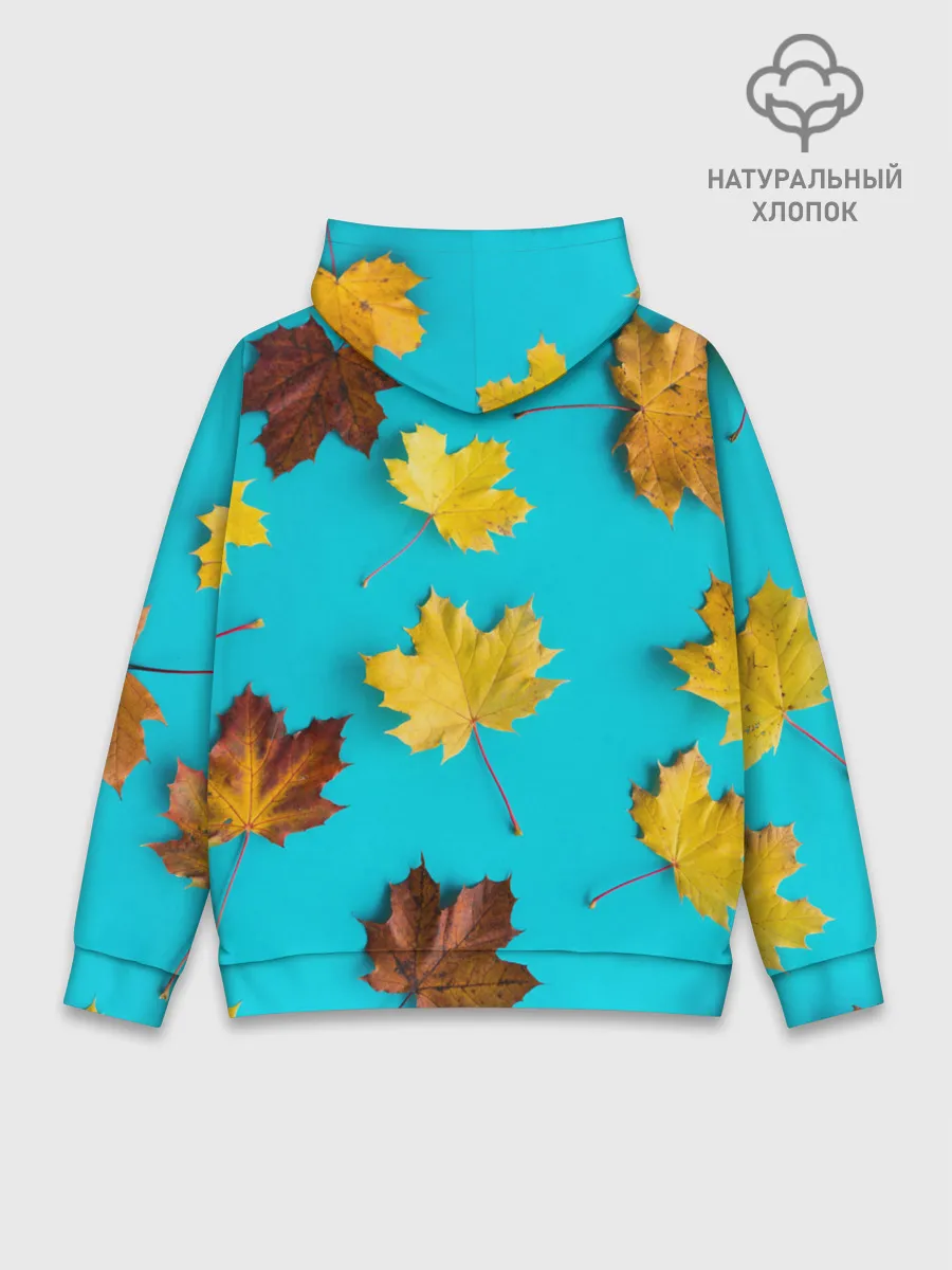 Худи мужской база хлопок / Кленовый листочек