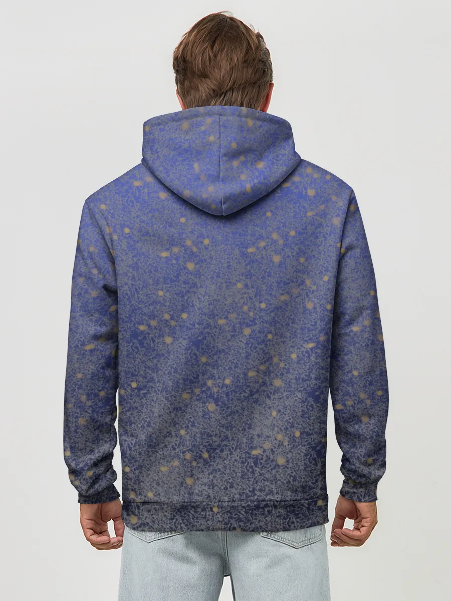 Худи мужской база хлопок / Maneskin в серебре и золоте