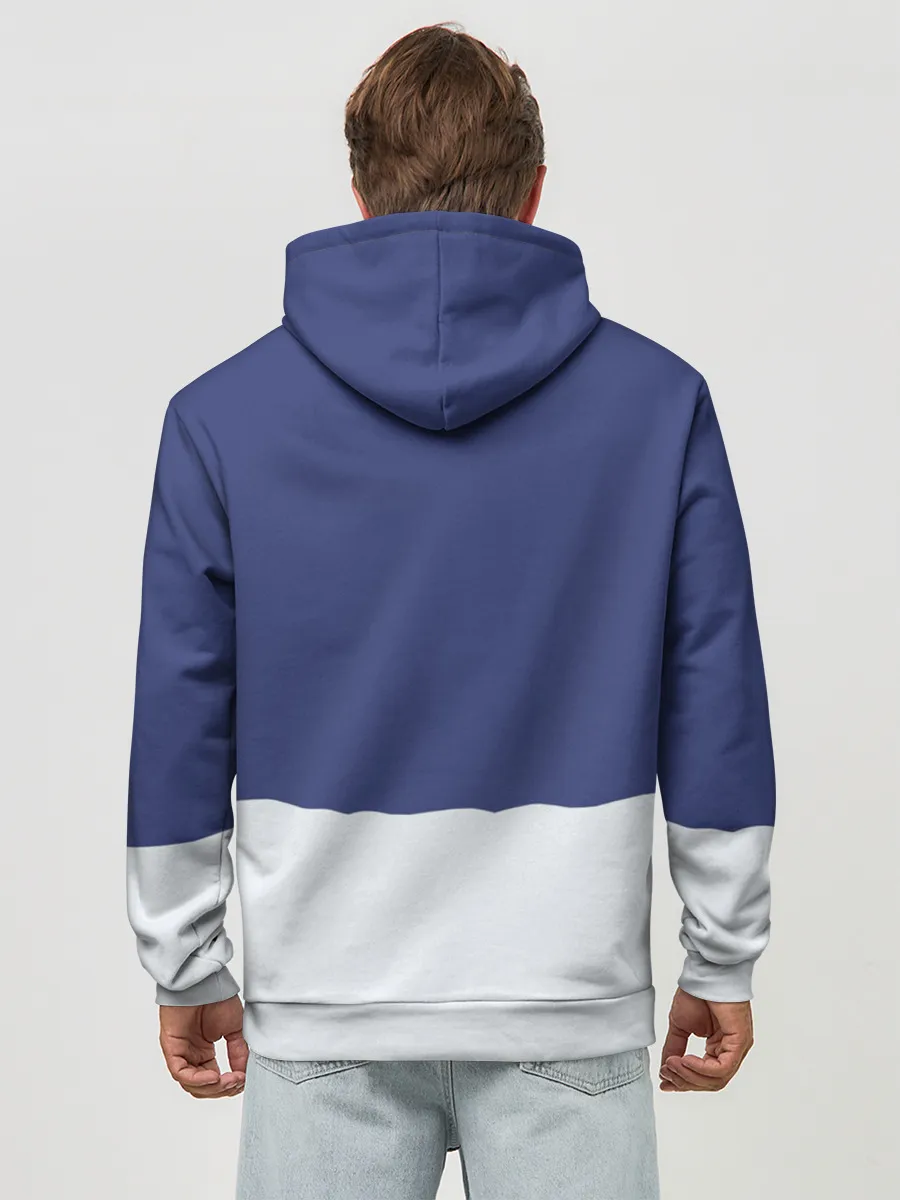 Худи мужской база хлопок / Санта в трубе с Оленем