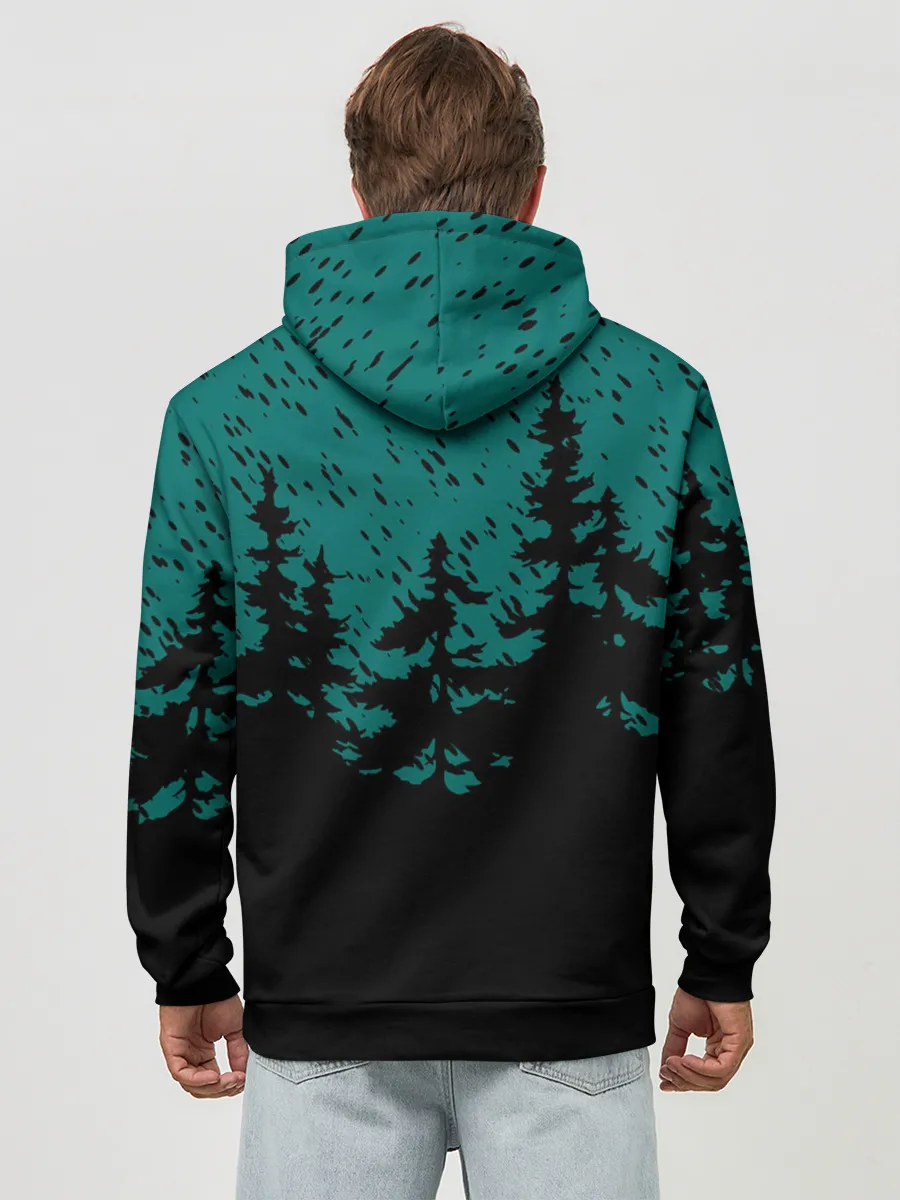 Худи мужской база хлопок / Бесячья ёлка