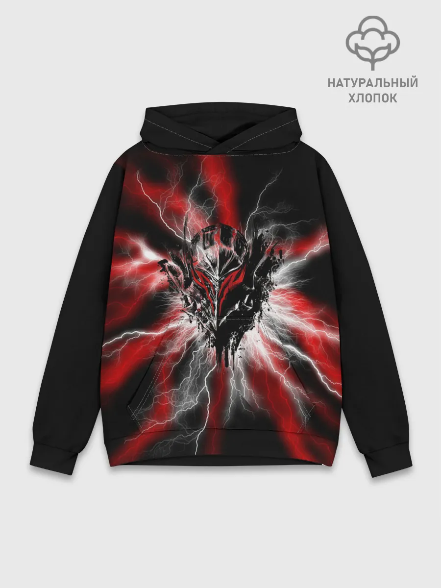 Худи мужской база хлопок / Berserk разряд молнии
