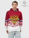 Худи мужской база хлопок / Российский герб