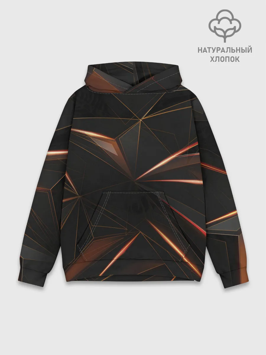 Худи мужской база хлопок / Геометрическая абстракция.
