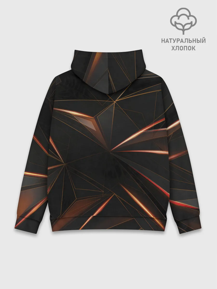 Худи мужской база хлопок / Геометрическая абстракция.