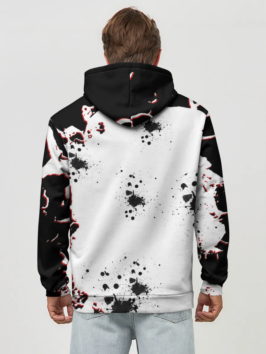 Худи мужской база хлопок / Берсерк черная маска.