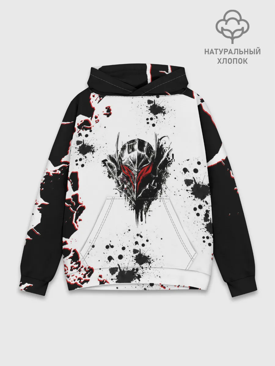 Худи мужской база хлопок / Берсерк черная маска.
