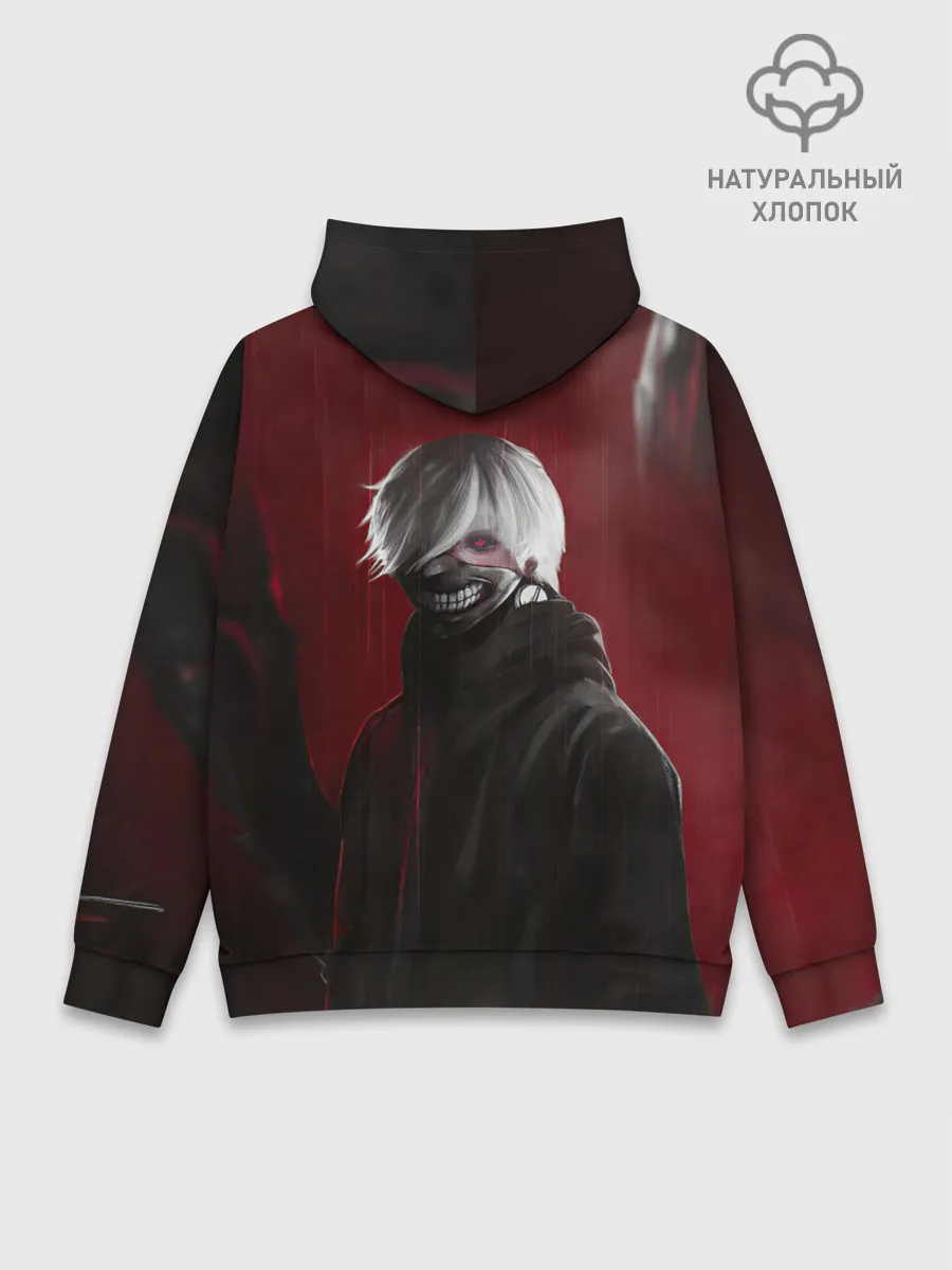 Худи мужской база хлопок / TOKYO GHOUL | ТОКИЙСКИЙ ГУЛЬ ЩЮПАЛЬЦА