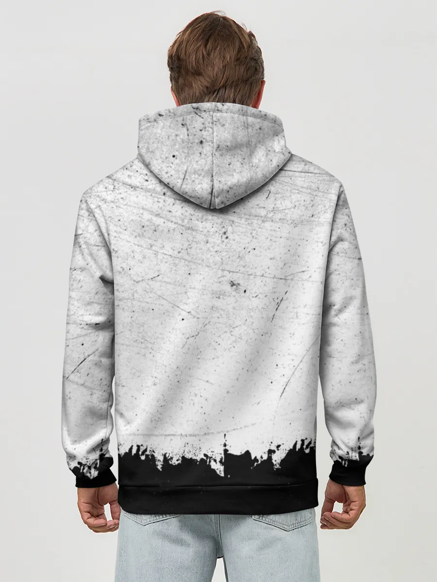 Худи мужской база хлопок / Рамштайн ЧБ Гранж | Rammstein Rock