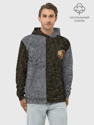 Худи мужской база хлопок / Полярность металлических цветов