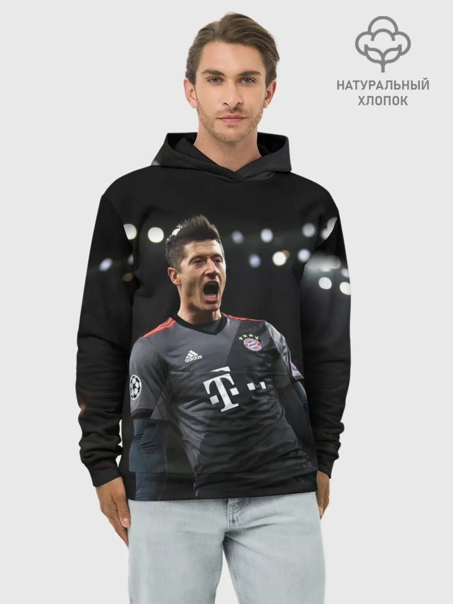 Худи мужской база хлопок / Левандовски