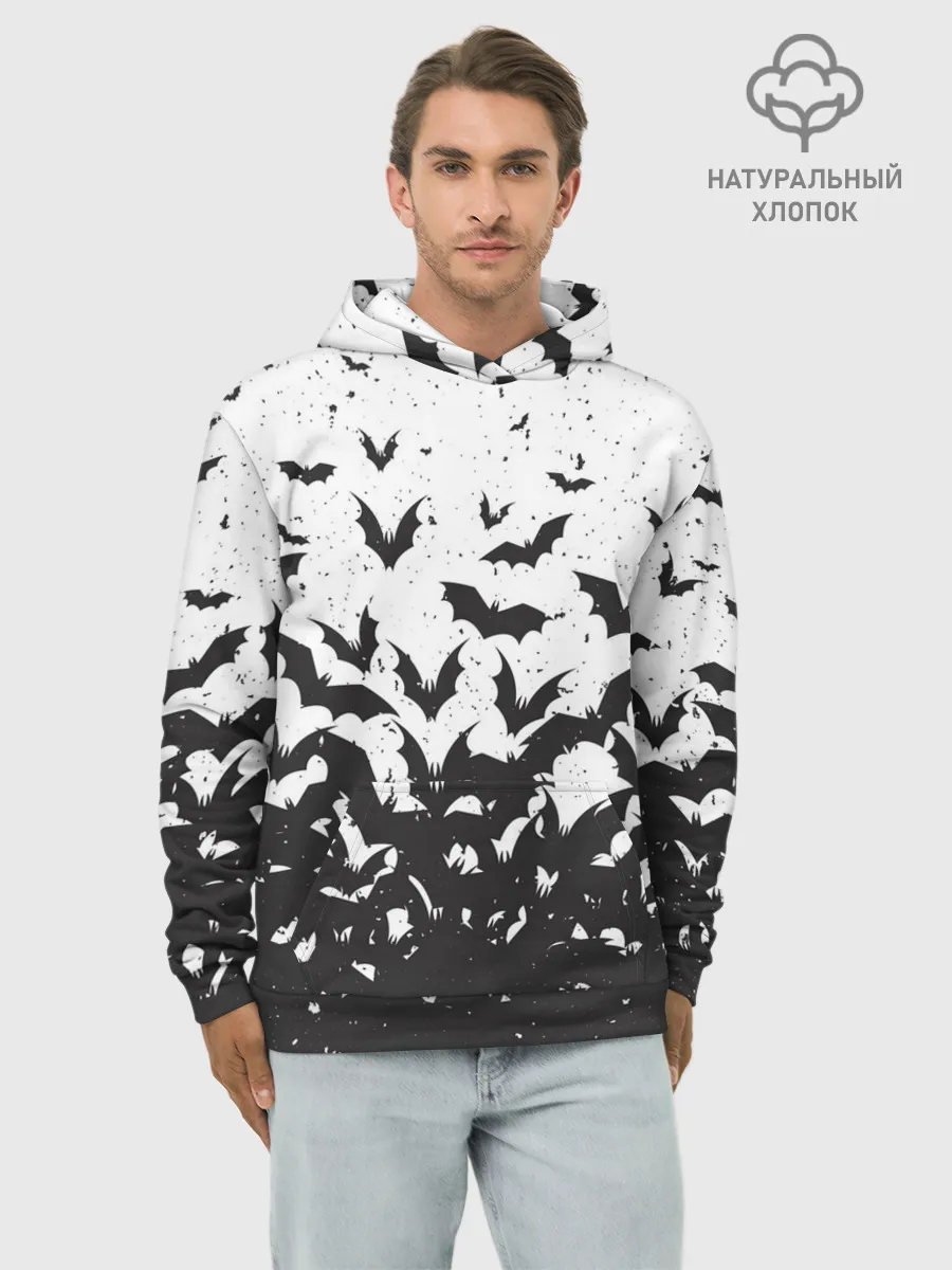 Худи мужской база хлопок / Летучие кровососы