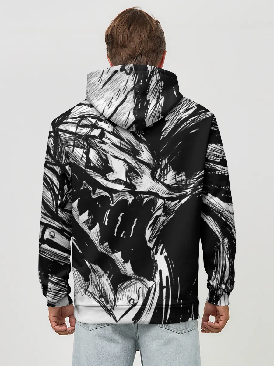 Худи мужской база хлопок / БЕРСЕРК РИСУНОК | BERSERK