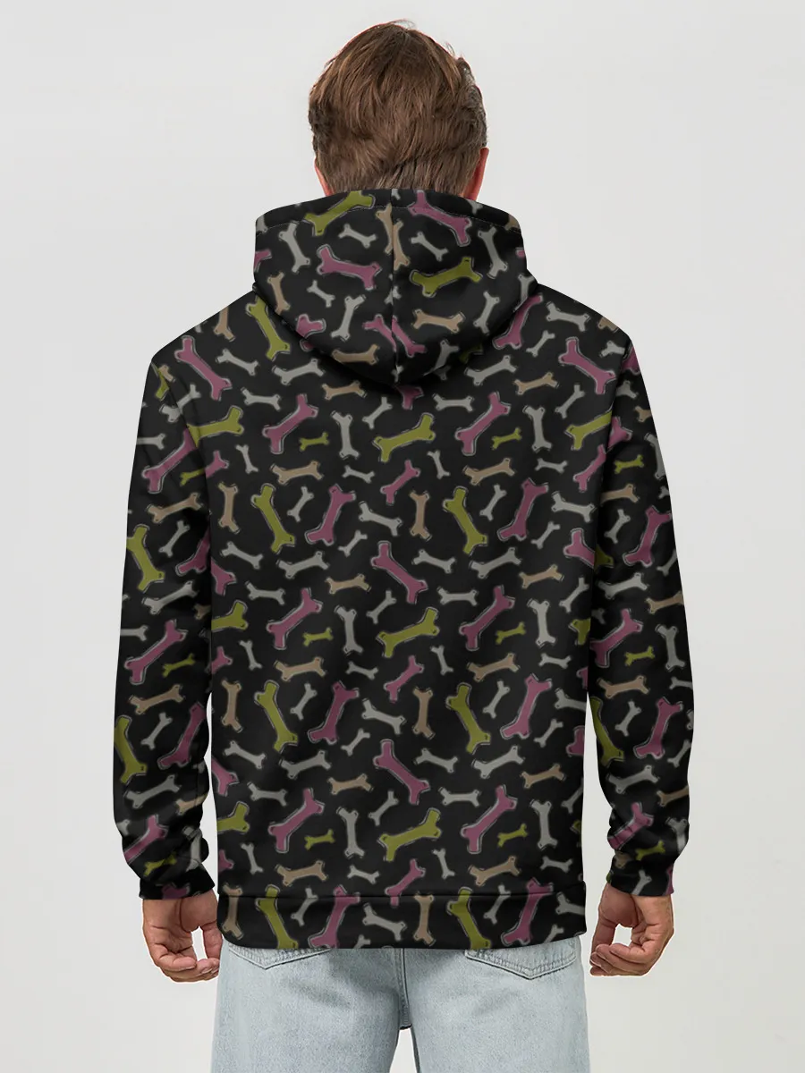 Худи мужской база хлопок / Я люблю Хэллоуин