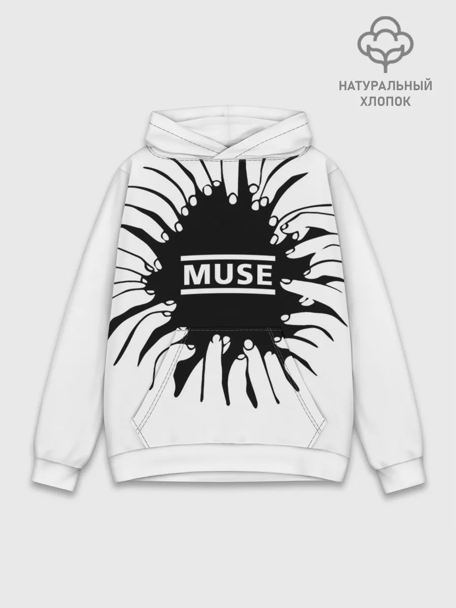 Худи мужской база хлопок / MUSE пальцы