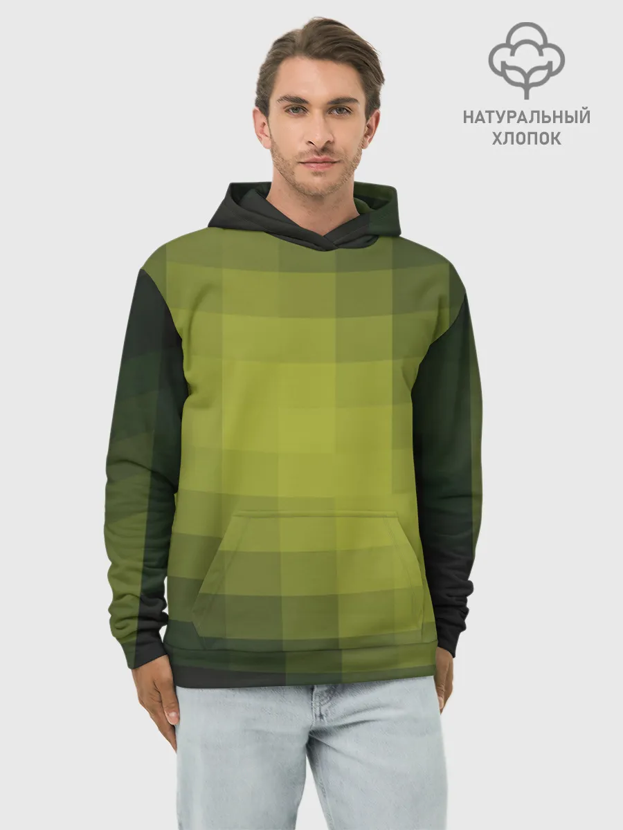 Худи мужской база хлопок / Милитари мозаика