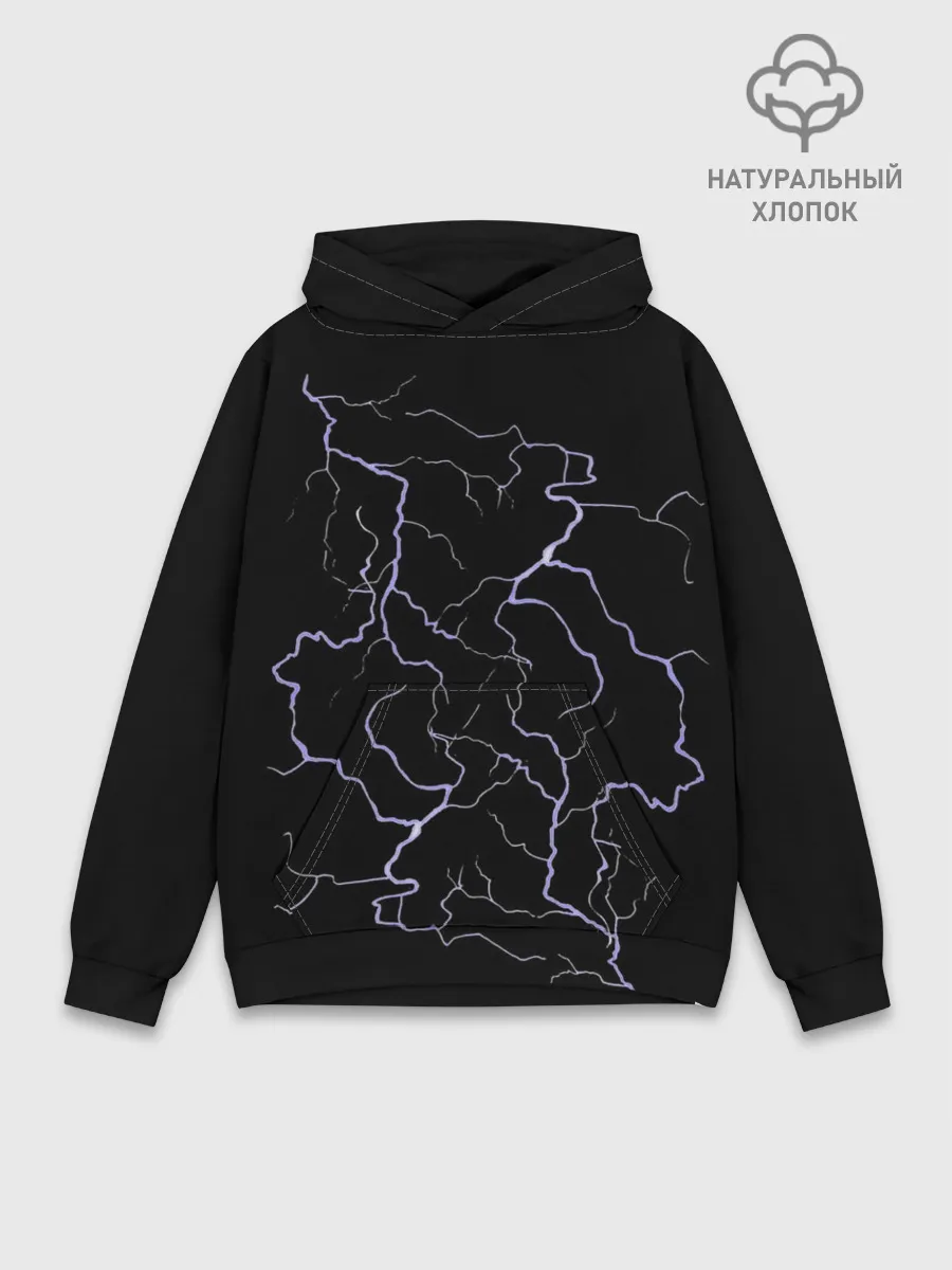 Худи мужской база хлопок / МОЛНИЯ | LIGHTNING