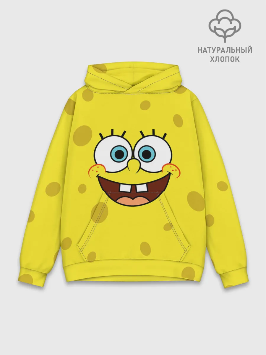 Худи мужской база хлопок / Губка Боб / SpongeBob