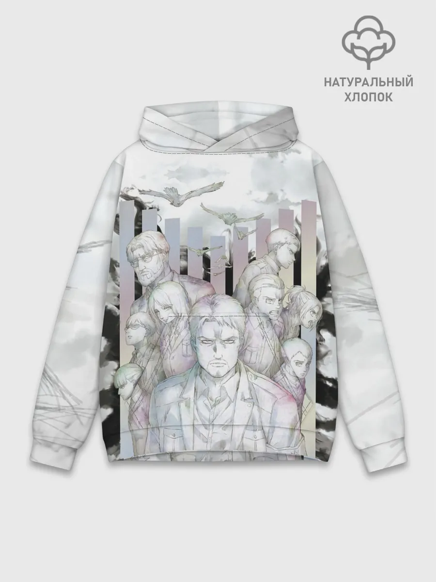 Худи мужской база хлопок / Райнер и Воины Марли