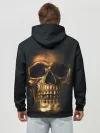 Худи мужской база хлопок / Gold Skull