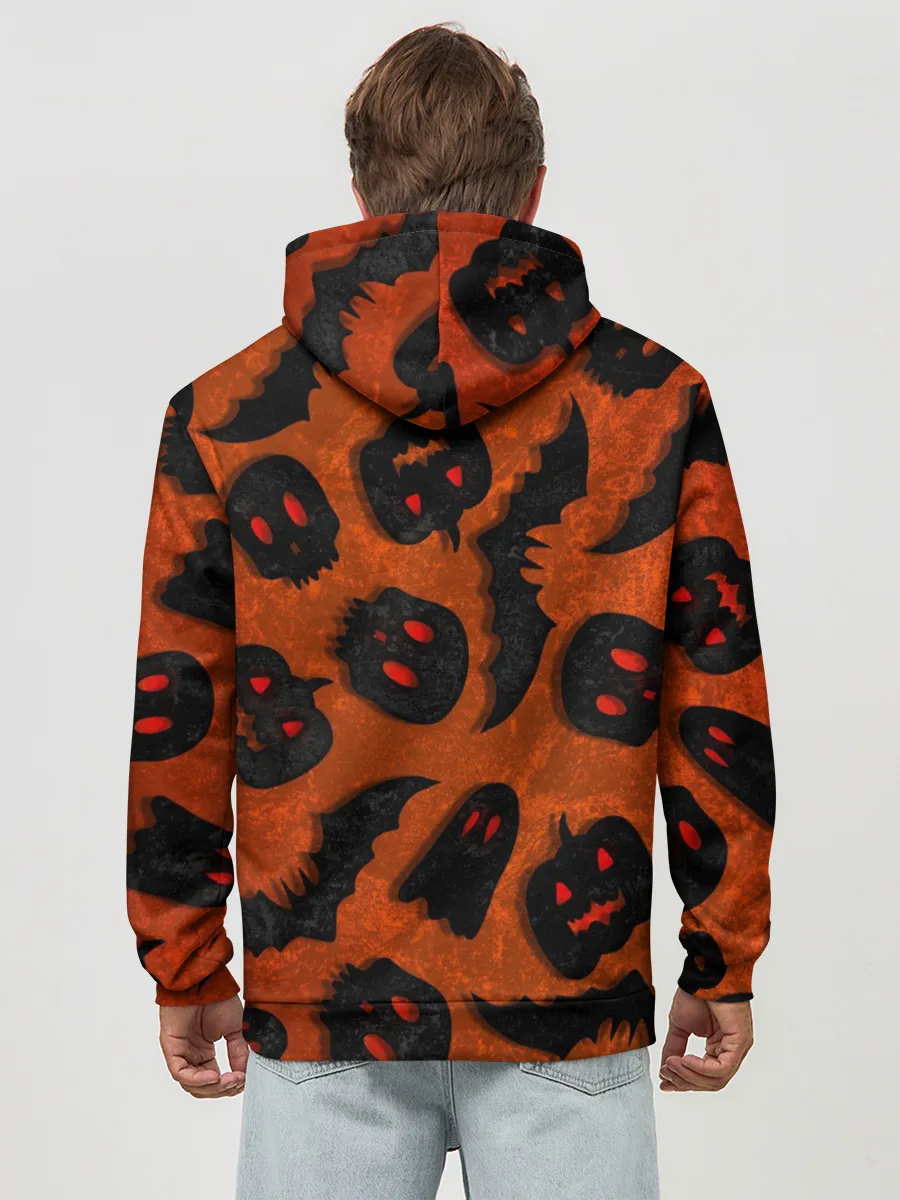 Худи мужской база хлопок / Halloween print