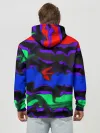 Худи мужской база хлопок / Абстрактный узор цветных оттенков