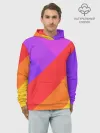 Худи мужской база хлопок / РАДУЖНАЯ ГЕОМЕТРИЯ / RAINBOW GEOMETRY