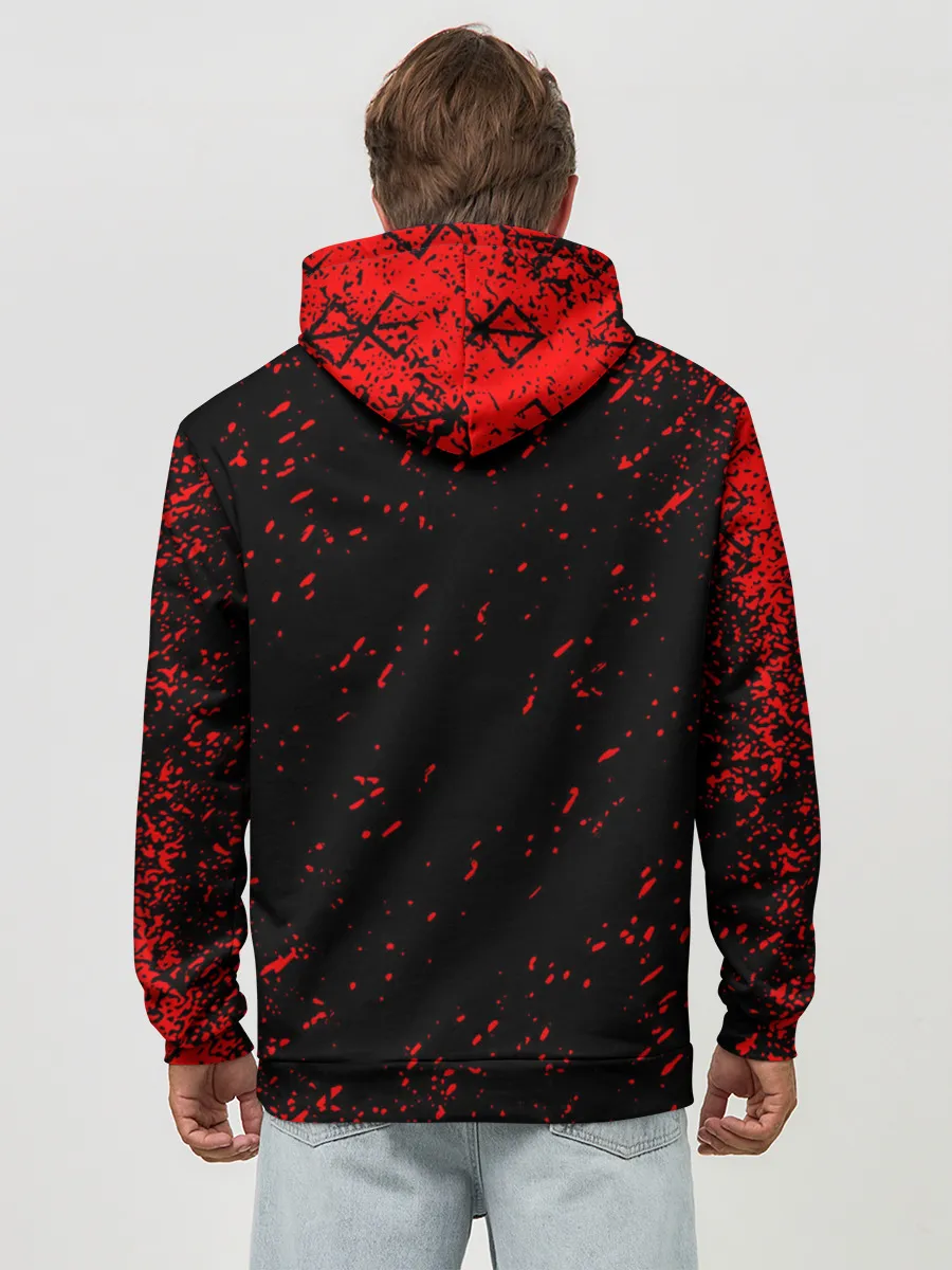 Худи мужской база хлопок / BERSERK | logo elements