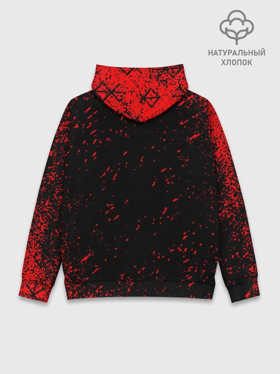 Худи мужской база хлопок / BERSERK | logo elements