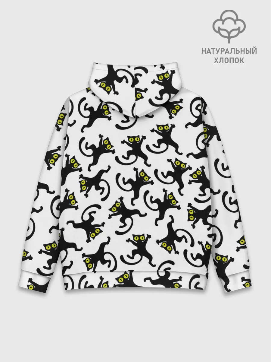 Худи мужской база хлопок / Танец котов