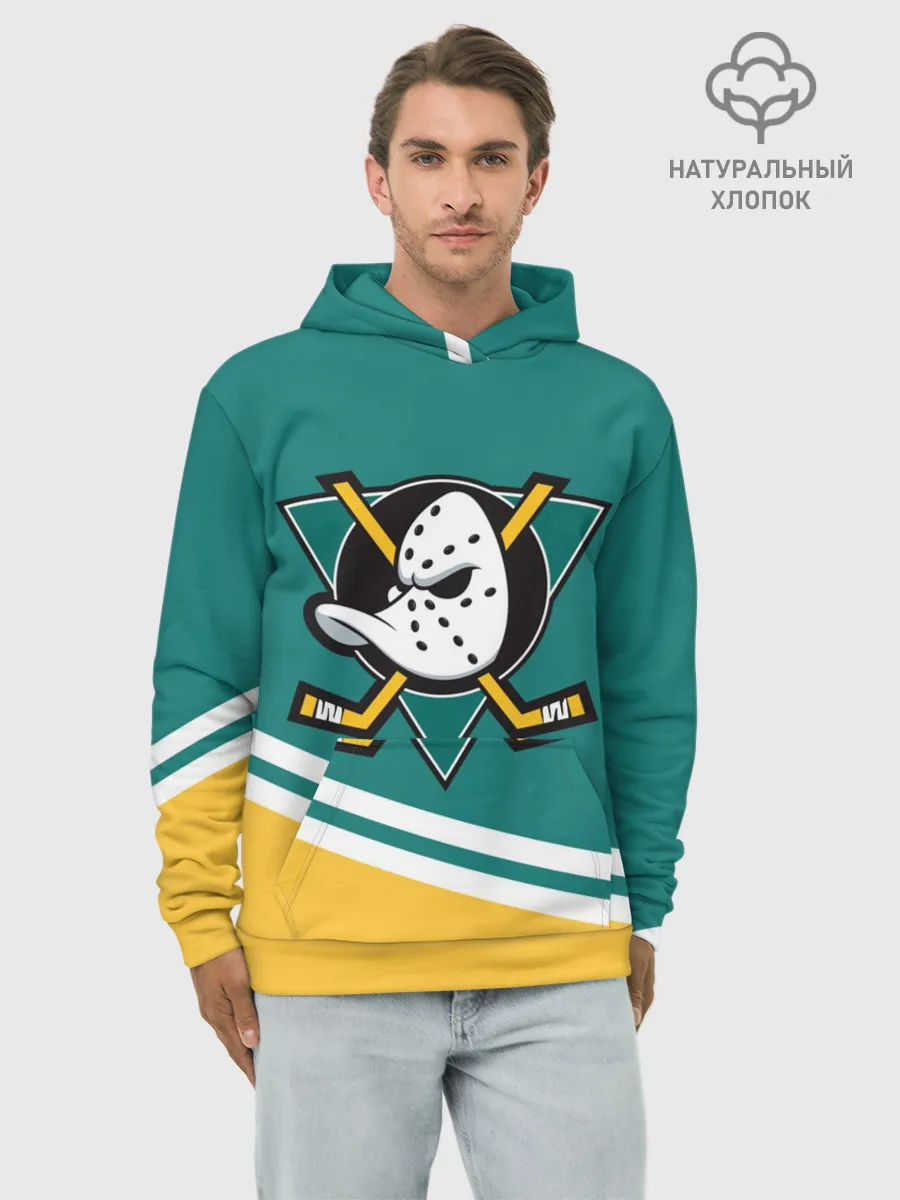 Худи мужской база хлопок / Анахайм Дакс, NHL