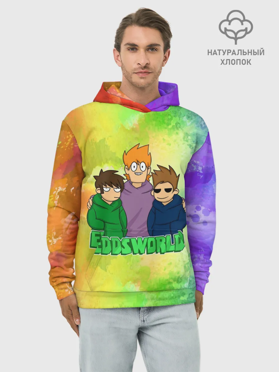 Худи мужской база хлопок / EDDSWORLD 3