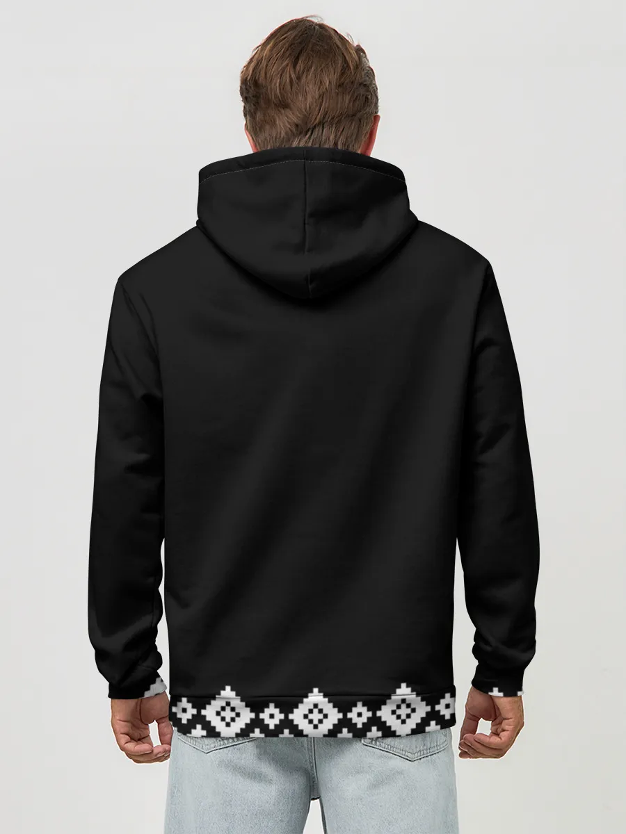 Худи мужской база хлопок / Славянский бог Перун