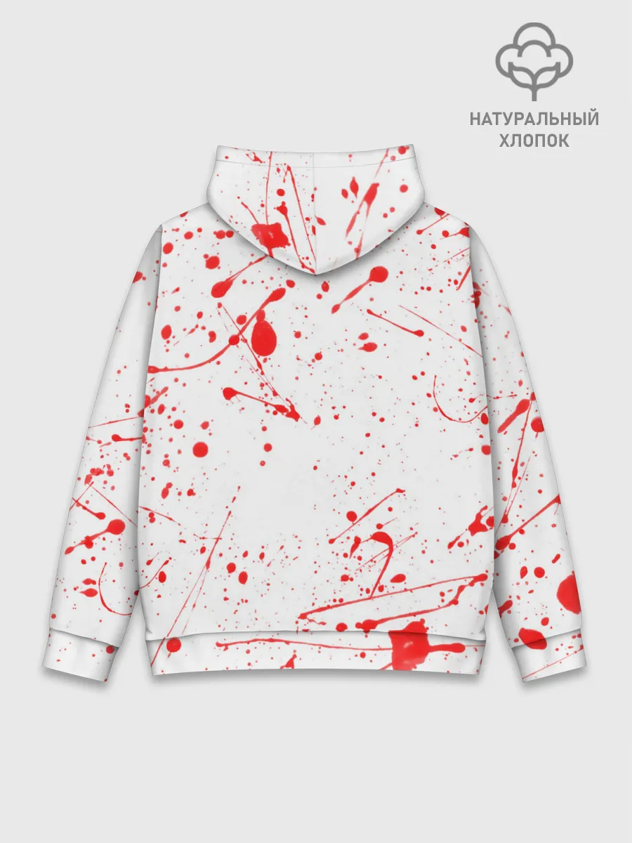 Худи мужской база хлопок / BERSERK брызги краски