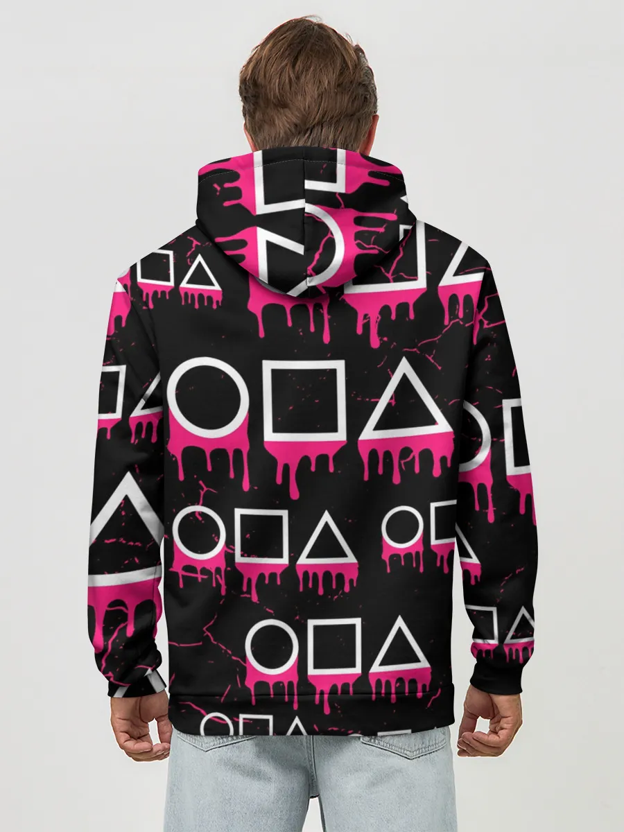 Худи мужской база хлопок / ИГРА В КАЛЬМАРА / КУКЛА