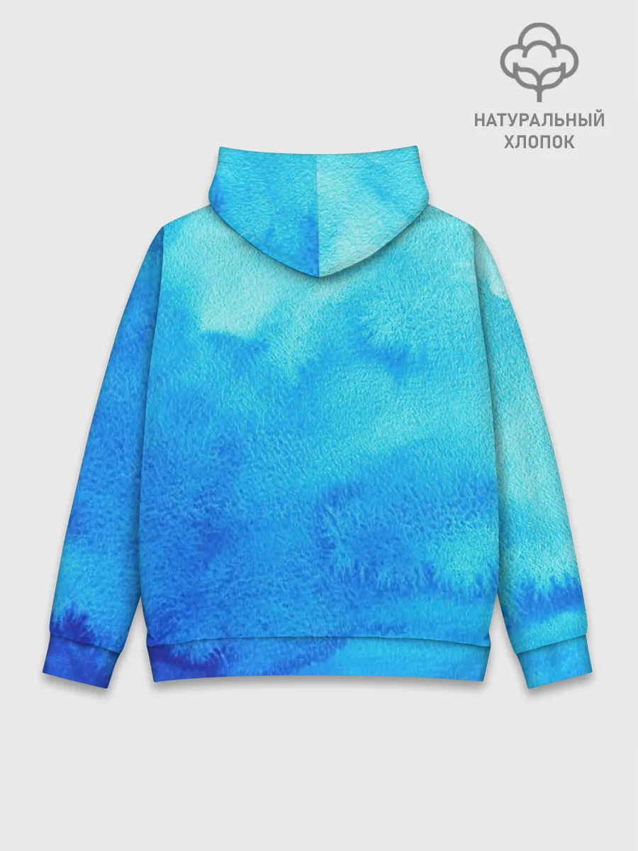 Худи мужской база хлопок / Глубина льда