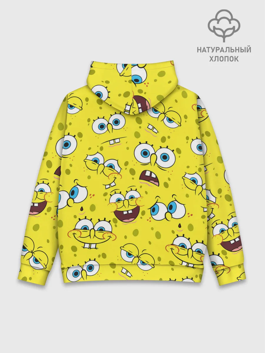 Худи мужской база хлопок / Губка Боб / SpongeBob pattern