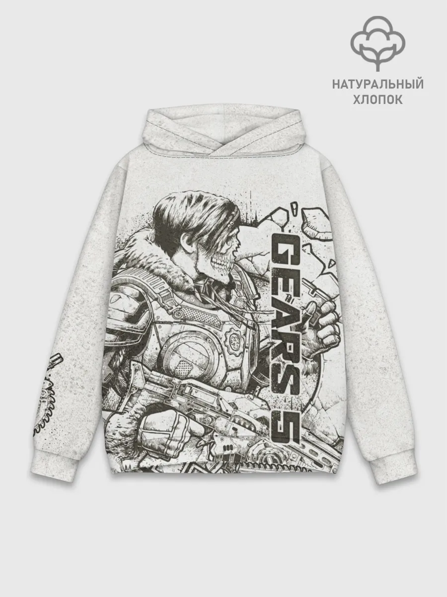 Худи мужской база хлопок / Gears 5