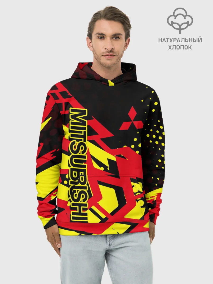 Худи мужской база хлопок / Mitsubishi