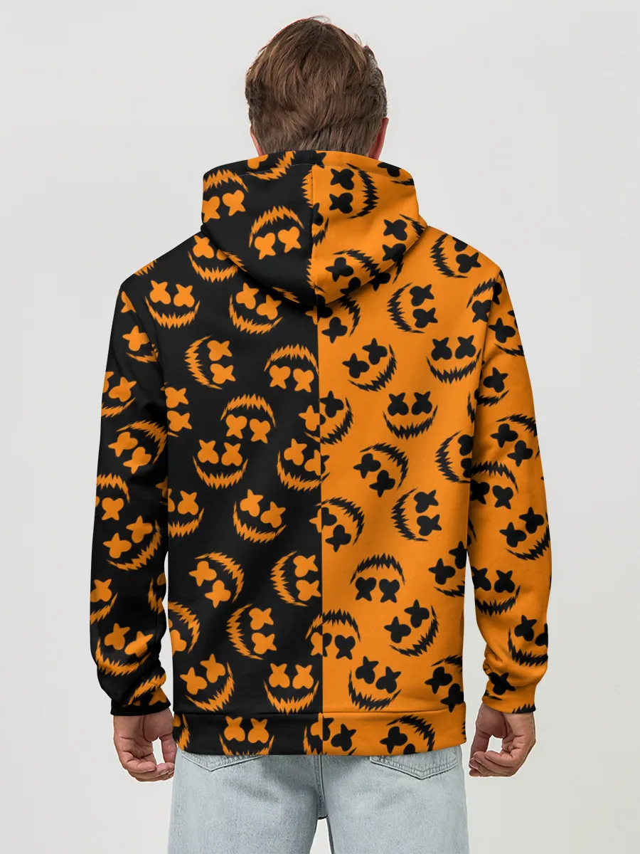 Худи мужской база хлопок / УЛЫБКА ТЫКВЫ / ХЕЛЛОУИН