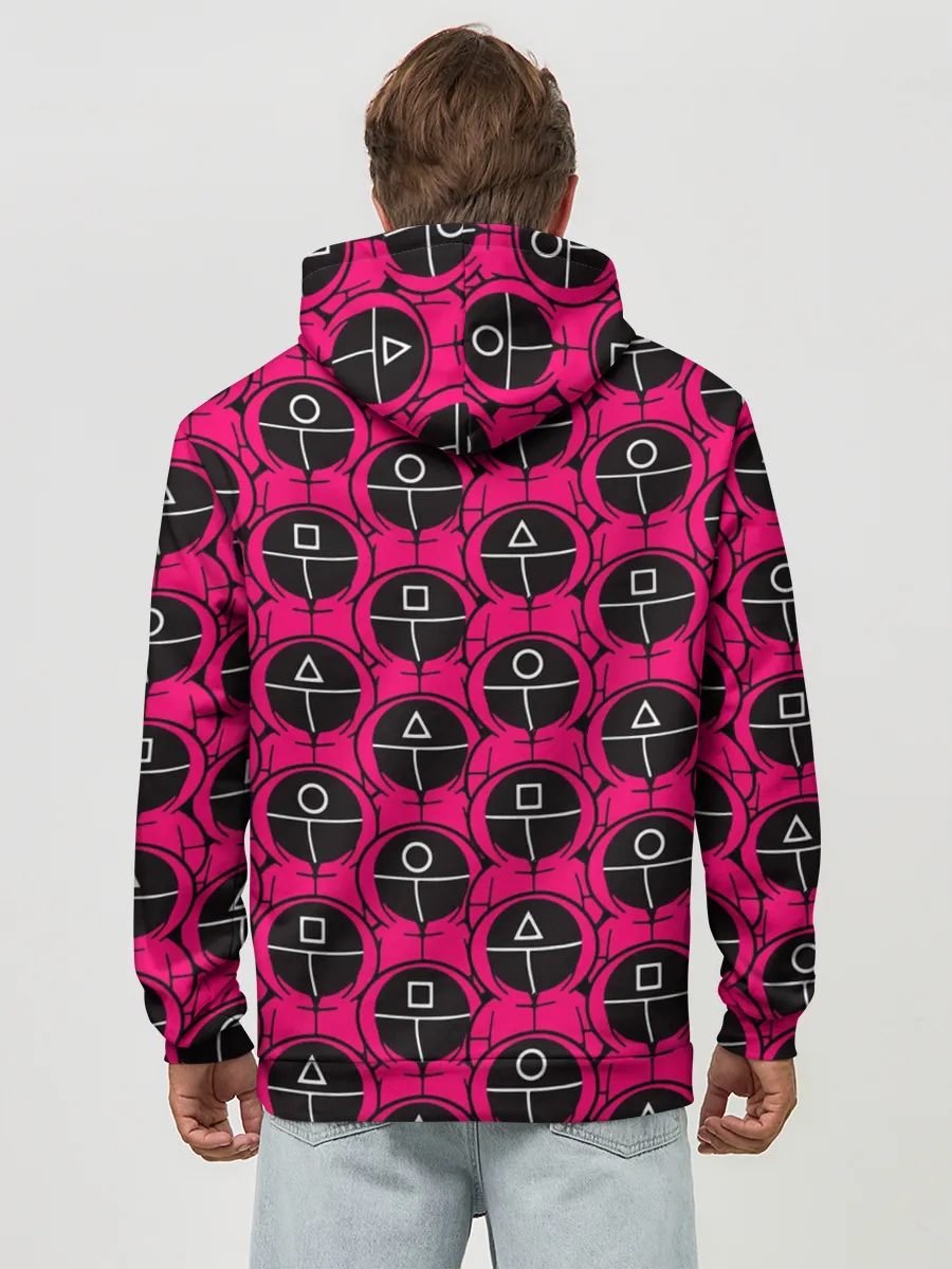 Худи мужской база хлопок / ИГРА В КАЛЬМАРА / ОХРАННИКИ