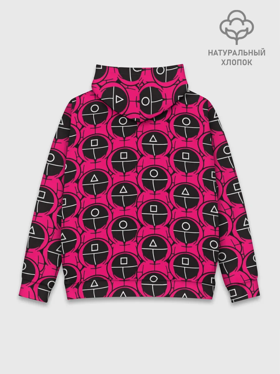 Худи мужской база хлопок / ИГРА В КАЛЬМАРА / ОХРАННИКИ