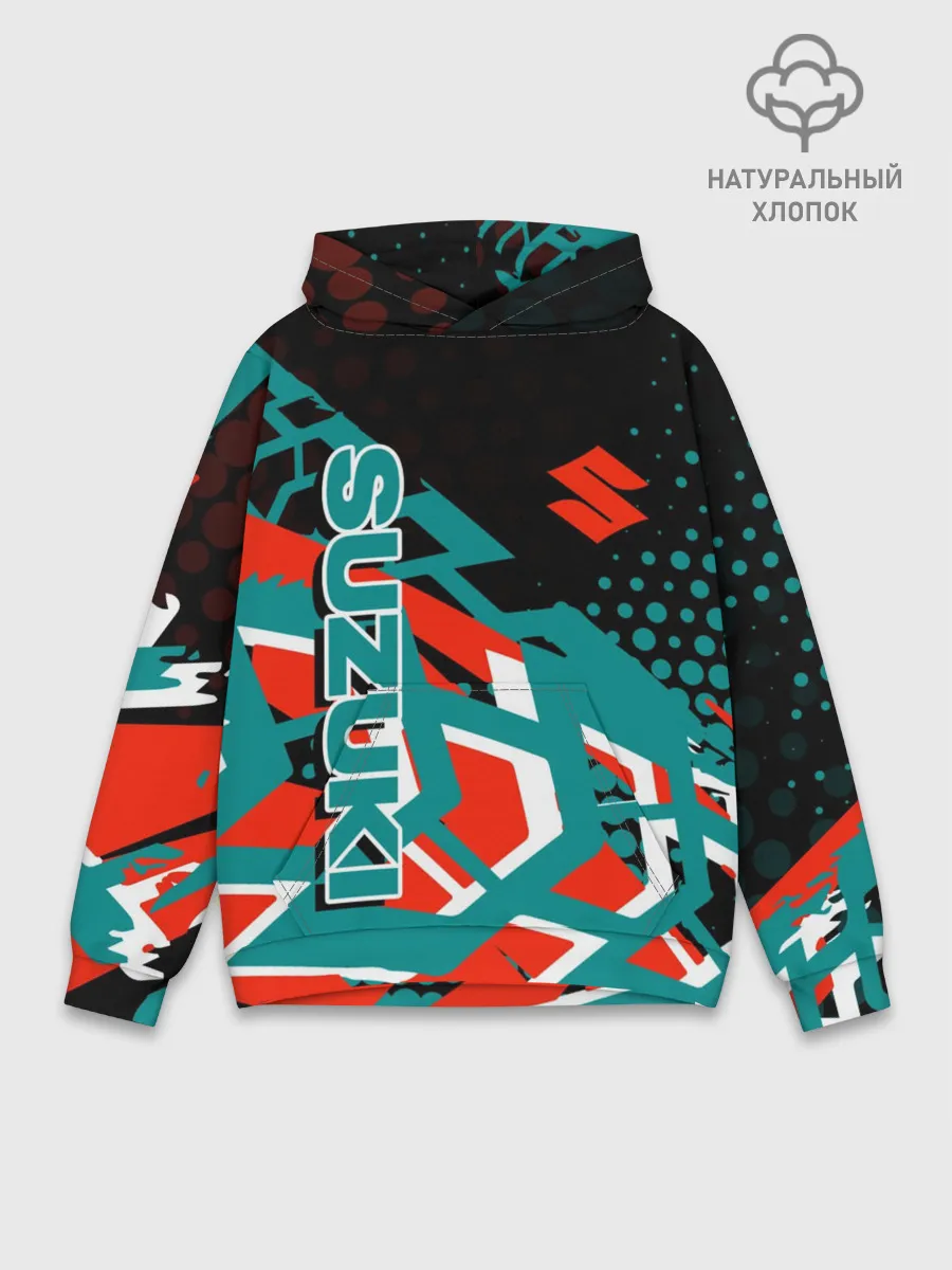 Худи мужской база хлопок / Suzuki